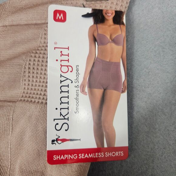 New Skinnygirl Shaping Seamless Shorts Size Medium 6/8 Beige SG7016 - Picture 1 of 5